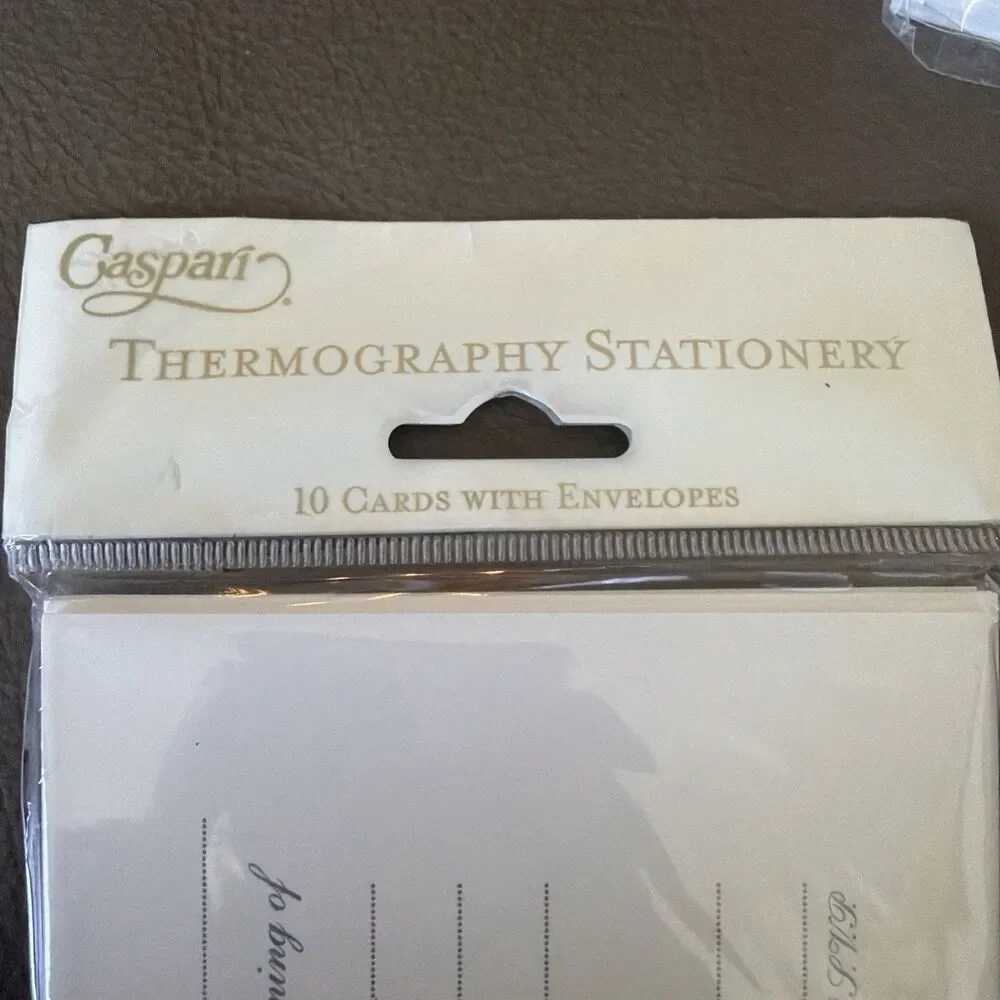Caspari Christening Invitations Thermography 20 Cards Envelopes 2 Packs NOS New